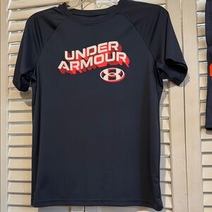 Under Armour Black Short Sleeve Tee with Logo